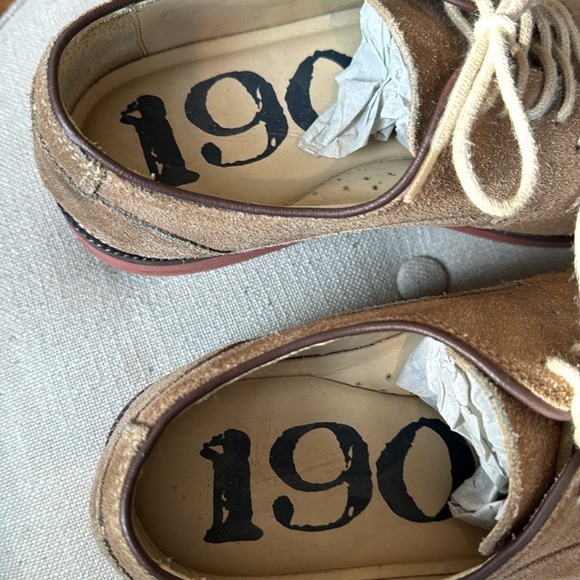 1901 Nordstrom Round Roe Oxford Suede Lace Up Dress Shoes Men's 8M - Picture 7 of 11